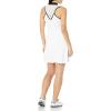 Callaway Women’s Sleeveless Flounce Golf Dress with Inner Short, Racer Back, Truesculpt Technology, Stretch Fabric(Brilliant White)