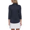 Callaway womens Swingtech™ 3/4 Sleeve Space Dye Golf Polo Shirt(Peacoat)
