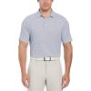 Callaway Mens Chevron Printed Short Sleeve Stretch Golf Polo, Stretch Seams, Moisture-Wicking (Available in Big & Tall)(Peacoat)