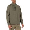 Callaway Men’s Eco Striped Mid Weight Fleece Base Layer(Dk Lichen Htr)