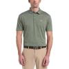 Callaway Mens Fine Line Stripe Short Sleeve Stretch Golf Polo, Moisture-Wicking, Sun Protection (Available in Big & Tall)(Bird of Paradise)