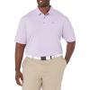 Callaway Mens Fine Line Stripe Short Sleeve Stretch Golf Polo, Moisture-Wicking, Sun Protection (Available in Big & Tall)(Fairy Wren)