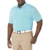 Callaway Mens Fine Line Stripe Short Sleeve Stretch Golf Polo, Moisture-Wicking, Sun Protection (Available in Big & Tall)(Hawaiian Ocean)