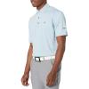 Callaway Mens Fine Line Stripe Short Sleeve Stretch Golf Polo, Moisture-Wicking, Sun Protection (Available in Big & Tall)(Mountain Spring)