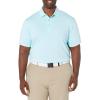 Callaway Mens Fine Line Stripe Short Sleeve Stretch Golf Polo, Moisture-Wicking, Sun Protection (Available in Big & Tall)(Santorini Blue)