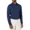 Callaway Men’s Long Sleeve Core Performance Polo, Opti-Dri Technology, Sun Protection, Golf Polo Shirts for Men(Peacoat)