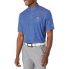 Callaway Men’s Pro Spin Chevron Jacquard Short Sleeve Golf Polo Shirt, Moisture-Wicking, Durable Textured Fabric(Mazarine Blue)