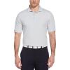 Callaway Men’s Ventilated Classic Jacquard Short Sleeve Golf Polo, Stretch Seams, Moisture-Wicking (Available in Big & Tall)(Gray Dawn)