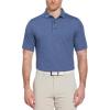 Callaway Men’s Ventilated Classic Jacquard Short Sleeve Golf Polo, Stretch Seams, Moisture-Wicking (Available in Big & Tall)(Peacoat)