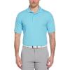 Callaway Men’s Ventilated Classic Jacquard Short Sleeve Golf Polo, Stretch Seams, Moisture-Wicking (Available in Big & Tall)(River Blue)
