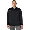 Callaway Men’s Weather Series ¼ Zip Mock Neck Pullover for Men, Extended Sizes, Men’s Performance Apparel(Black)