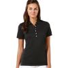 Callaway Women’s Golf Short Sleeve Pique Open Mesh Polo Shirt(Black)