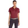 Callaway Women’s Golf Short Sleeve Pique Open Mesh Polo Shirt(Zinfandel)