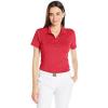 Callaway Women’s Opti-Dri Chevron Short Sleeve Golf Polo Shirt, Stretch Fabric, Moisture-Wicking, Sun Protection(Salsa)