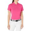 Callaway Women’s Opti-Dri Chevron Short Sleeve Golf Polo Shirt, Stretch Fabric, Moisture-Wicking, Sun Protection(Very Berry)
