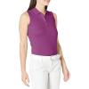 Callaway Women’s Opti-Dri Sleeveless Golf Polo with UV Block Sun Protection, Flexible Fit, Ladies Performance Apparel(Dark Purple)