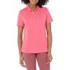 Callaway Women’s Plus Swing Tech Short Sleeve Golf Polo Shirt(Coral Paradise)