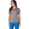 Callaway Women’s Short Sleeve Ottoman Performance Golf Polo with Sun Protection (Size Small – 3X)(Smoked Pearl)