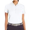 Callaway Women’s Short Sleeve Ottoman Performance Golf Polo with Sun Protection (Size Small – 3X)(White)