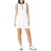Callaway Women’s Sleeveless Flounce Golf Dress with Inner Short, Racer Back, Truesculpt Technology, Stretch Fabric(Brilliant White)
