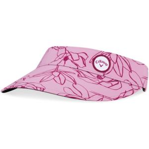 Callaway Golf See The Break Visor(Red Palm Blossom)