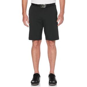 Callaway Men’s 9″ Solid Golf Shorts (Available in Big & Tall)(Caviar 2)