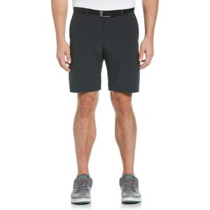 Callaway Men’s 9″ Swing Tech Heather Ergo Golf Shorts with Active Waistband, Durable Fabric(Black Grey Htr)