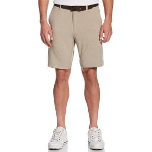 Callaway Men’s 9″ Swing Tech Heather Ergo Golf Shorts with Active Waistband, Durable Fabric(Khaki Heather)