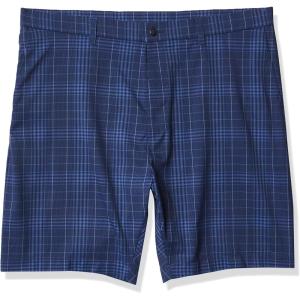 Callaway Men’s Big & Tall Swing Tech Plaid Ergo Golf Short(Peacoat)