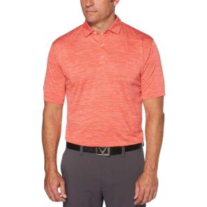 Callaway Mens Broken Stripe Polo Shirt(Cayenne)