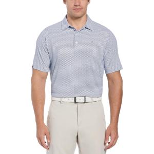 Callaway Mens Chevron Printed Short Sleeve Stretch Golf Polo, Stretch Seams, Moisture-Wicking (Available in Big & Tall)(Peacoat)
