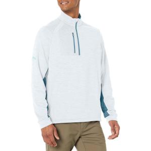 Callaway Men’s Eco Striped Mid Weight Fleece Base Layer(Lt Mountain Spring Htr)