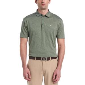 Callaway Mens Fine Line Stripe Short Sleeve Stretch Golf Polo, Moisture-Wicking, Sun Protection (Available in Big & Tall)(Bird of Paradise)