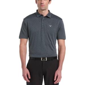 Callaway Mens Fine Line Stripe Short Sleeve Stretch Golf Polo, Moisture-Wicking, Sun Protection (Available in Big & Tall)(Ceramic)