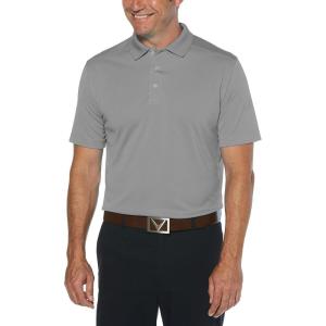 Callaway Men’s Short Sleeve Core Performance Golf Polo Shirt with Sun Protection(Smoked Pearl)