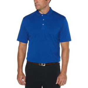 Callaway Men’s Short Sleeve Core Performance Golf Polo Shirt with Sun Protection(Surf the Web)