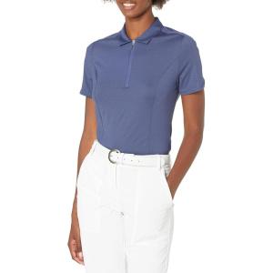 Callaway Men’s Short Sleeve Tonal Color Block Heather Polo Shirt(True Navy Heather)