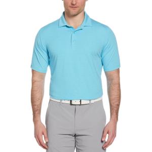 Callaway Men’s Ventilated Classic Jacquard Short Sleeve Golf Polo, Stretch Seams, Moisture-Wicking (Available in Big & Tall)(River Blue)