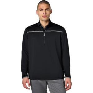 Callaway Men’s Weather Series ¼ Zip Mock Neck Pullover for Men, Extended Sizes, Men’s Performance Apparel(Black)