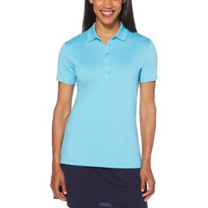 Callaway Women’s Opti-Dri Chevron Short Sleeve Golf Polo Shirt, Stretch Fabric, Moisture-Wicking, Sun Protection(Blue Atoll)
