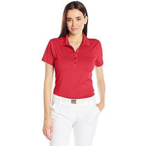 Callaway Women’s Opti-Dri Chevron Short Sleeve Golf Polo Shirt, Stretch Fabric, Moisture-Wicking, Sun Protection(Salsa)