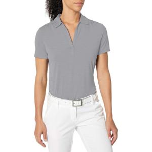 Callaway Women’s Opti-Dri Tonal Short Sleeve Polo Shirt, with Stretch Fabric and Sun Protection, Extended Sizing(Monument)