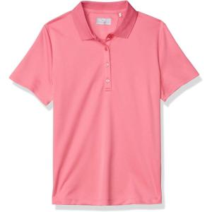 Callaway Women’s Plus Swing Tech Short Sleeve Golf Polo Shirt(Cactus Flower)