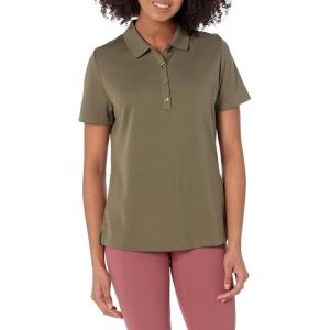 Callaway Women’s Plus Swing Tech Short Sleeve Golf Polo Shirt(Industrial Green)