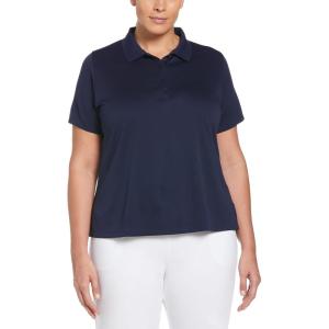 Callaway Women’s Plus Swing Tech Short Sleeve Golf Polo Shirt(Peacoat)